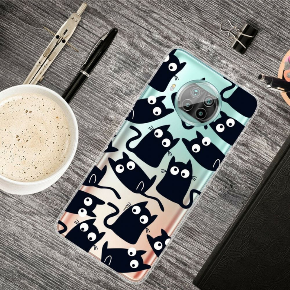 Hoesje voor Xiaomi Mi 10T Lite / Redmi Note 9 Pro 5G Zwarte Katten