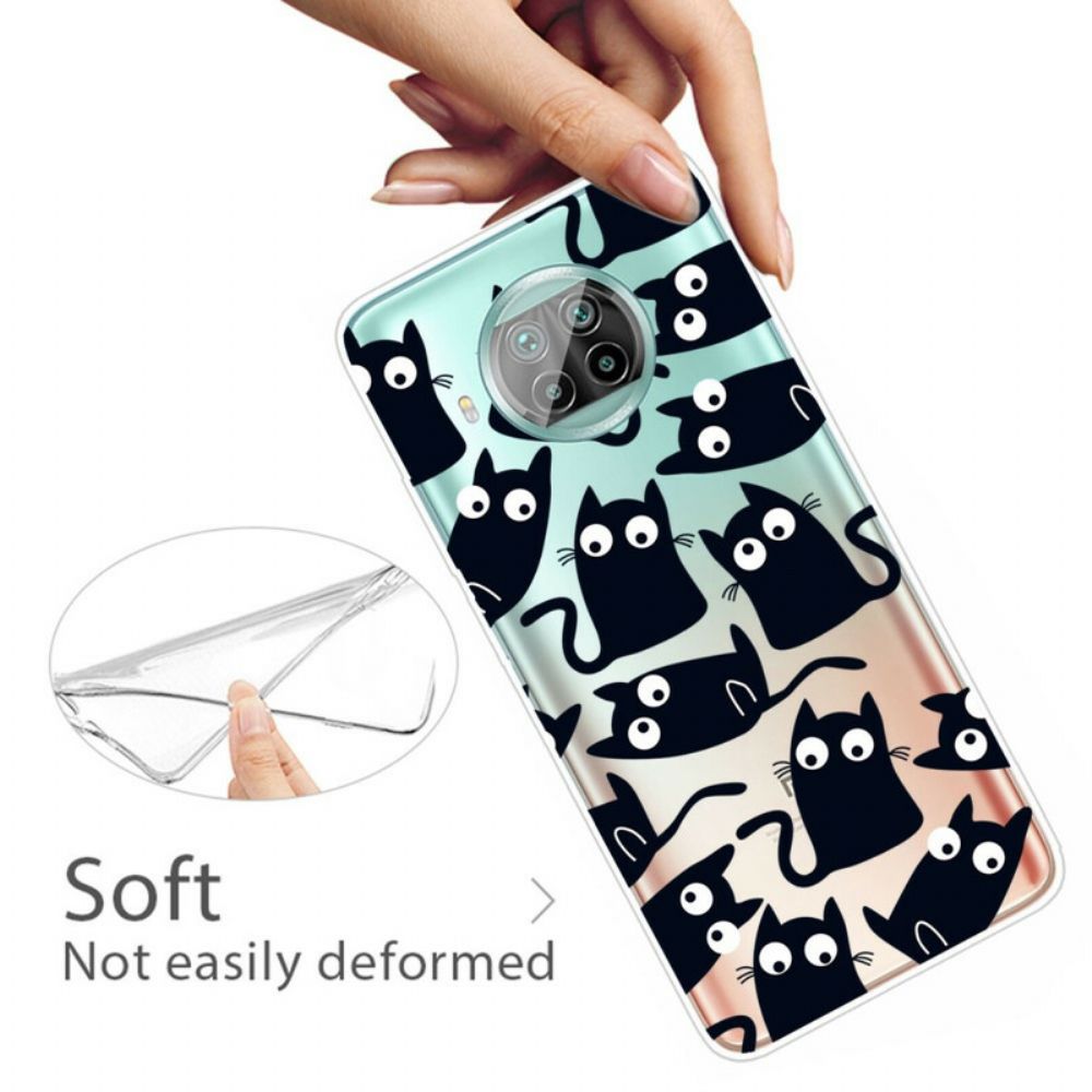 Hoesje voor Xiaomi Mi 10T Lite / Redmi Note 9 Pro 5G Zwarte Katten
