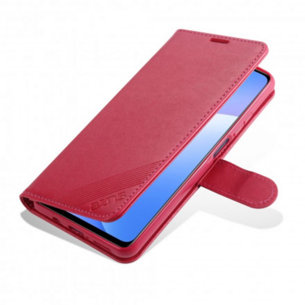Leren Hoesje voor Xiaomi Mi 10T Lite / Redmi Note 9 Pro 5G Azns Kunstleer