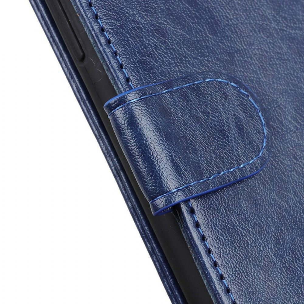 Leren Hoesje voor Xiaomi Mi 10T Lite / Redmi Note 9 Pro 5G Getextureerd Kunstleer