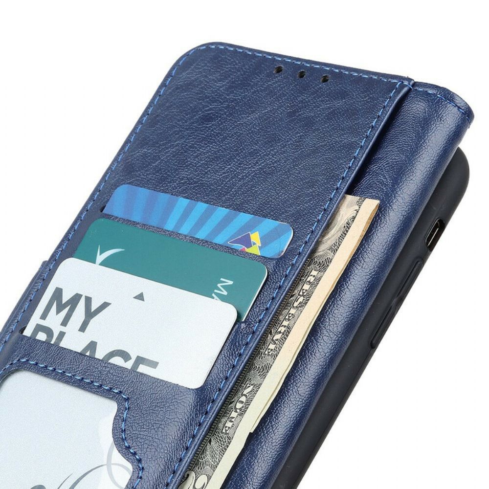Leren Hoesje voor Xiaomi Mi 10T Lite / Redmi Note 9 Pro 5G Getextureerd Kunstleer