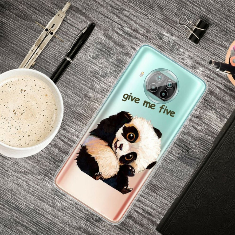 Telefoonhoesje voor Xiaomi Mi 10T Lite / Redmi Note 9 Pro 5G Panda Geef Me Vijf