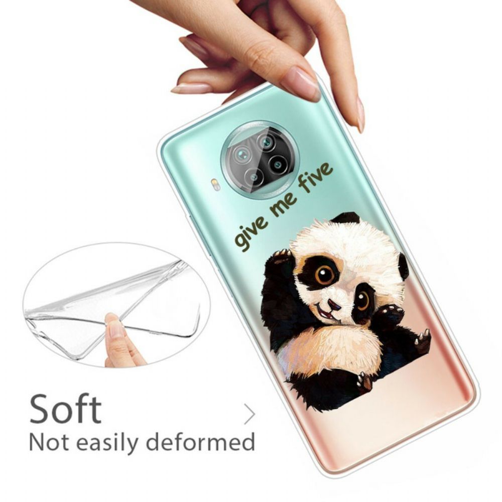 Telefoonhoesje voor Xiaomi Mi 10T Lite / Redmi Note 9 Pro 5G Panda Geef Me Vijf