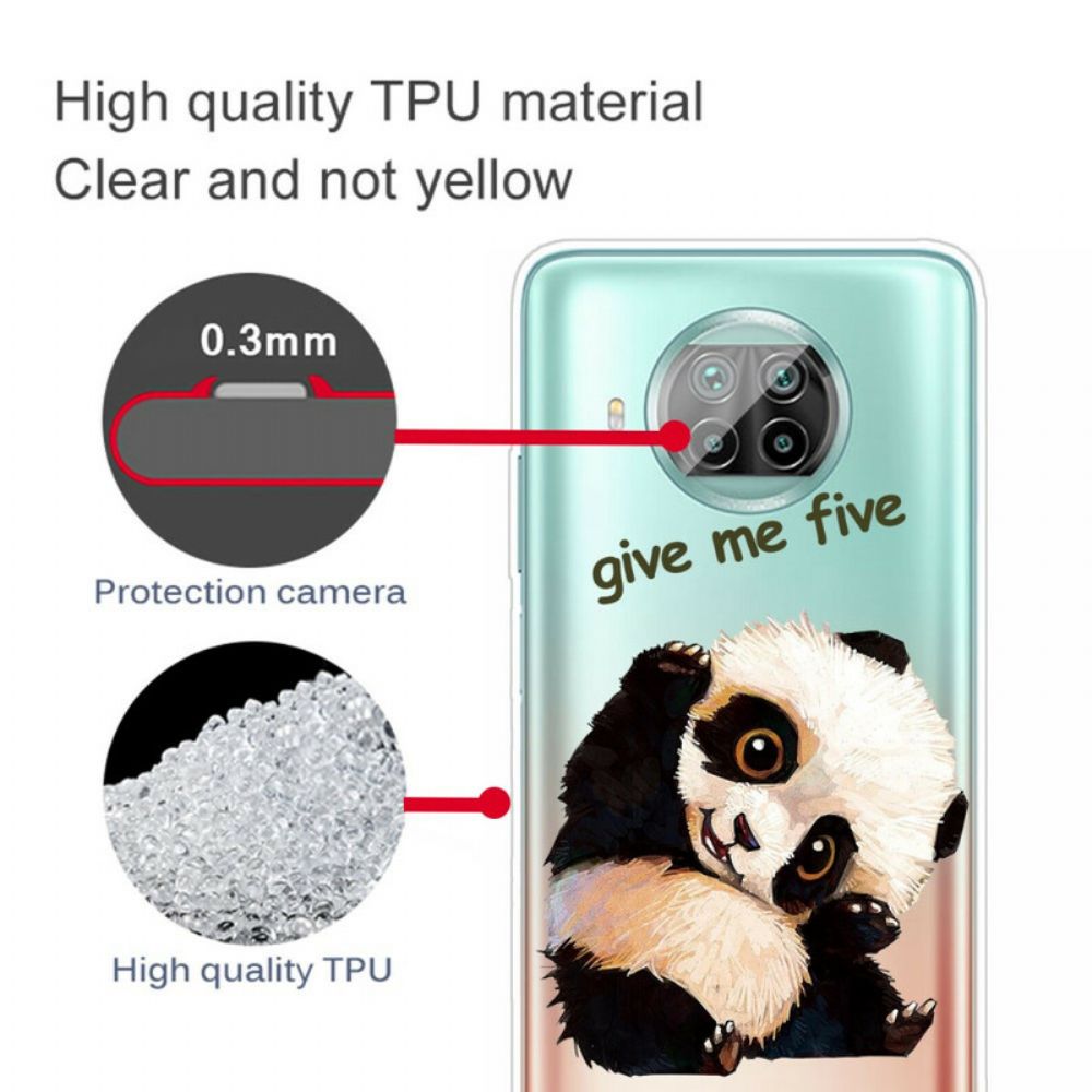 Telefoonhoesje voor Xiaomi Mi 10T Lite / Redmi Note 9 Pro 5G Panda Geef Me Vijf