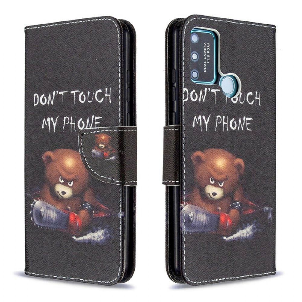 Folio-hoesje voor Honor 9A Gevaarlijke Beer