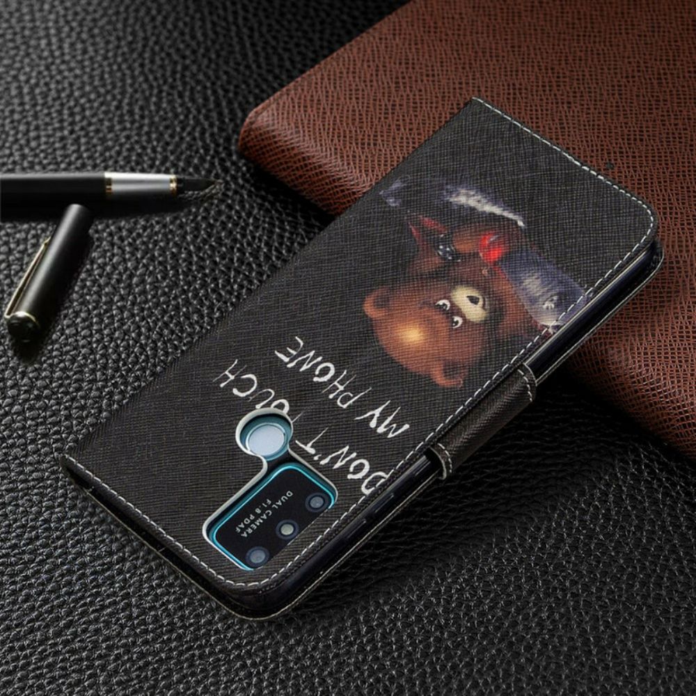 Folio-hoesje voor Honor 9A Gevaarlijke Beer