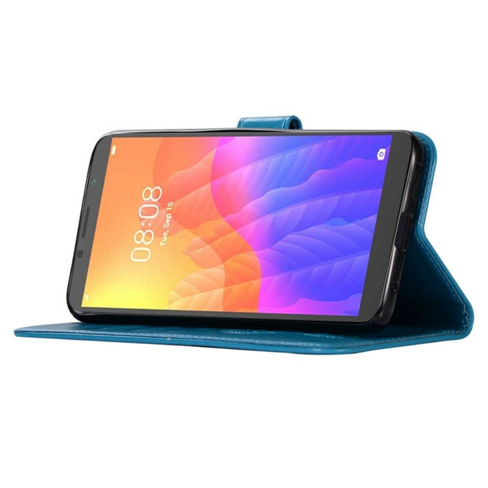 Leren Hoesje voor Honor 9A Lederen Effect Dromenvanger Uil