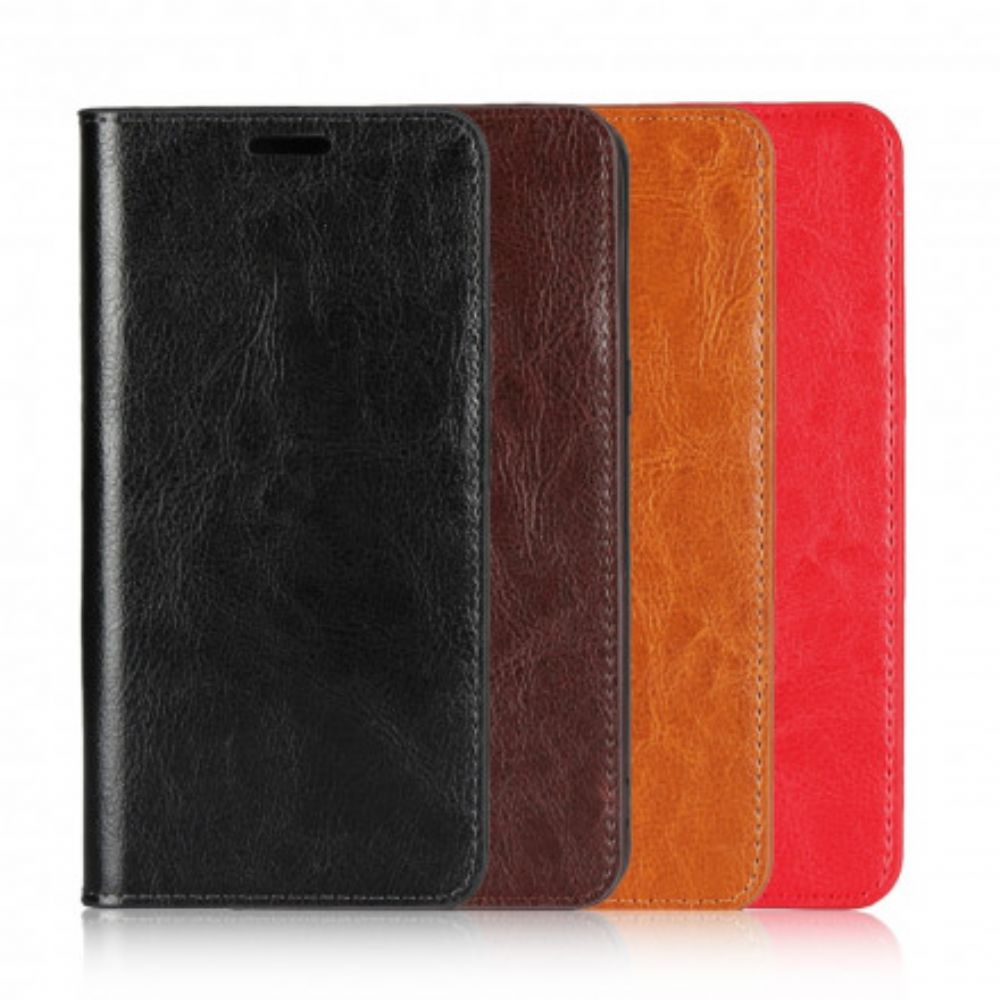 Bescherming Hoesje voor Xiaomi Redmi 9C Folio-hoesje Echt Leer