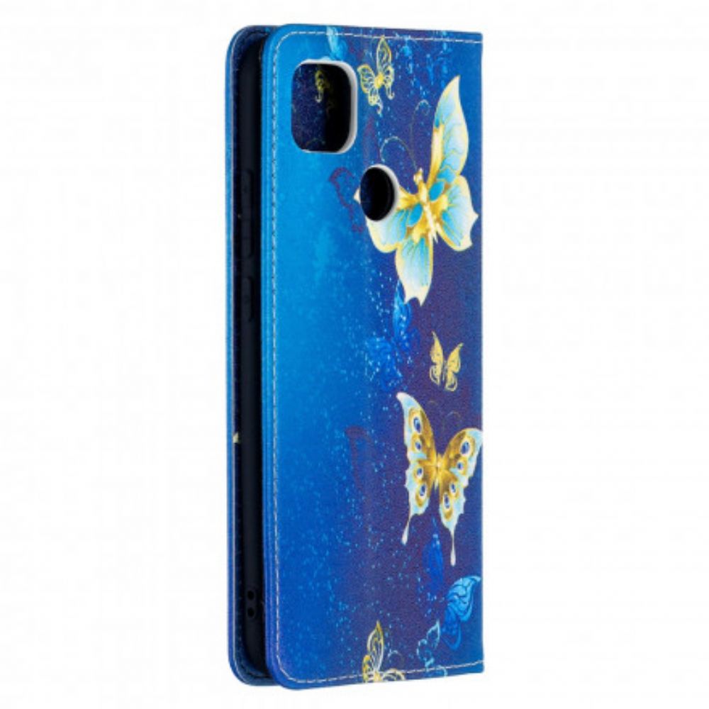 Bescherming Hoesje voor Xiaomi Redmi 9C Folio-hoesje Kleurrijke Vlinders