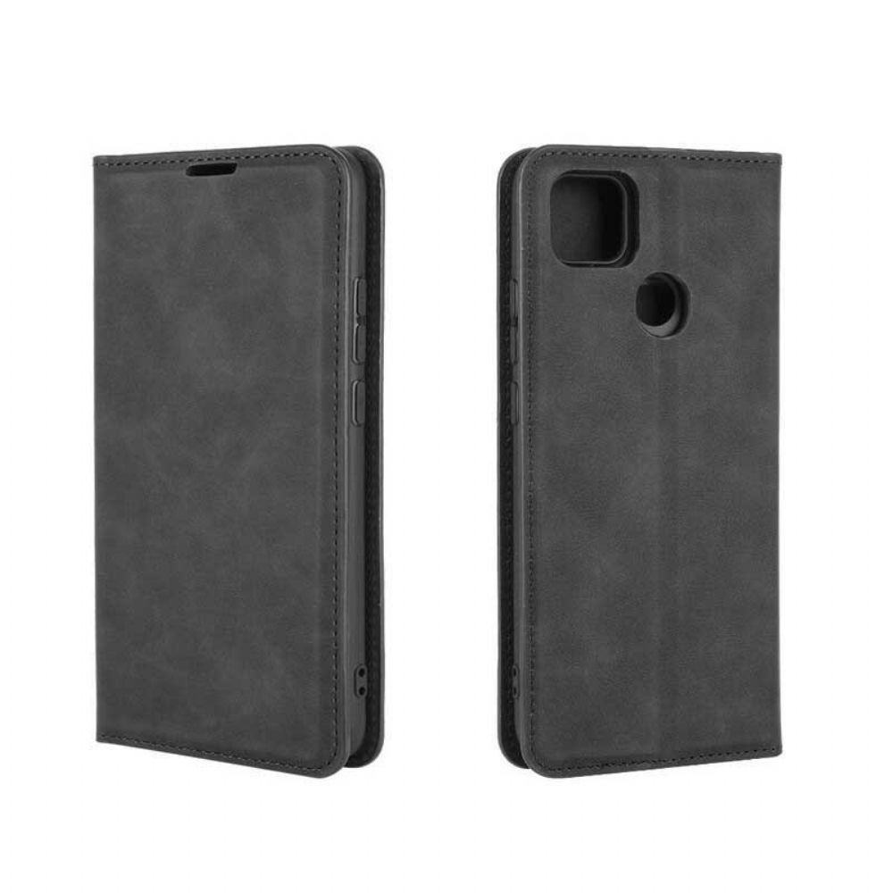 Bescherming Hoesje voor Xiaomi Redmi 9C Folio-hoesje Zakelijke Stijl Leereffect