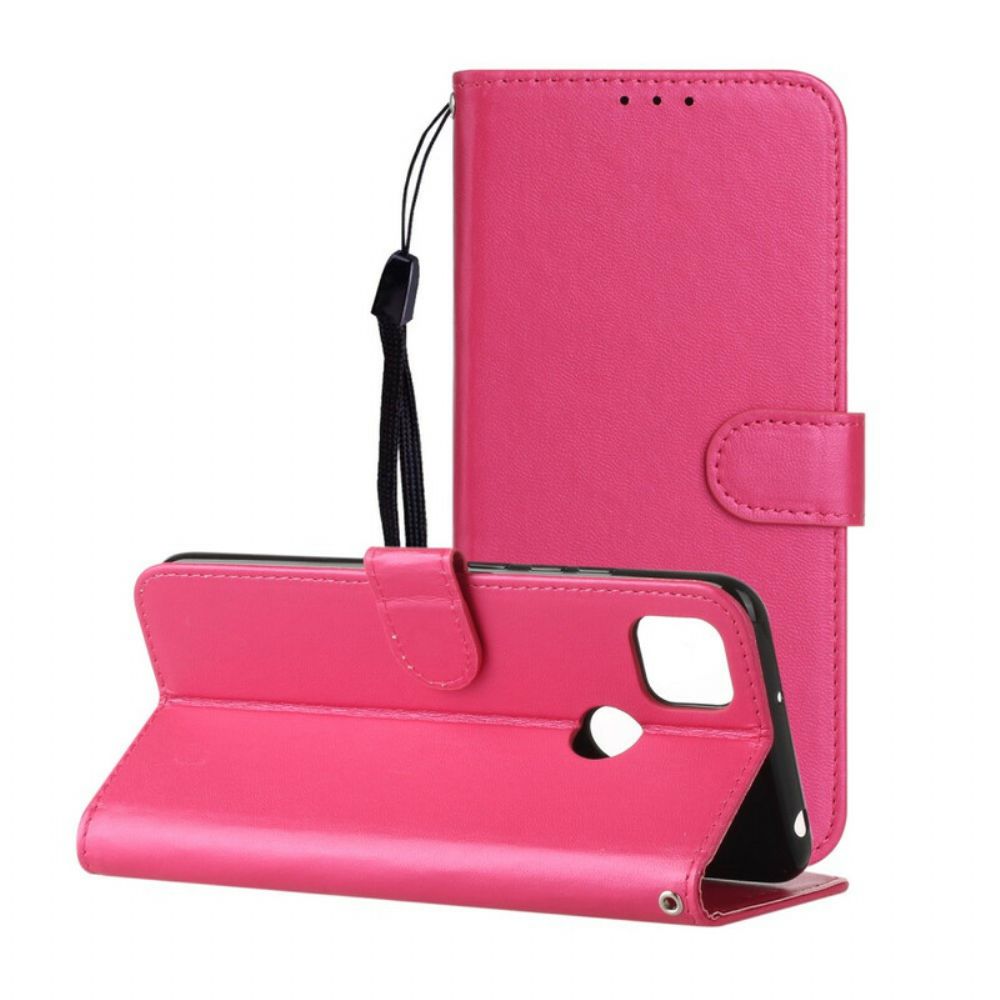 Folio-hoesje voor Xiaomi Redmi 9C Effen Kleurenreeks