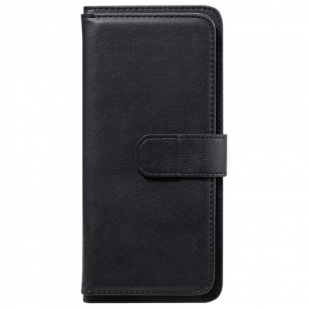Folio-hoesje voor Xiaomi Redmi 9C Multifunctionele Kaarthouder Voor 10 Kaarten