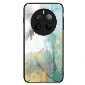 Cover Hoesje Realme 12 Pro / 12 Pro Plus Telefoonhoesje Marmer Gehard Glas
