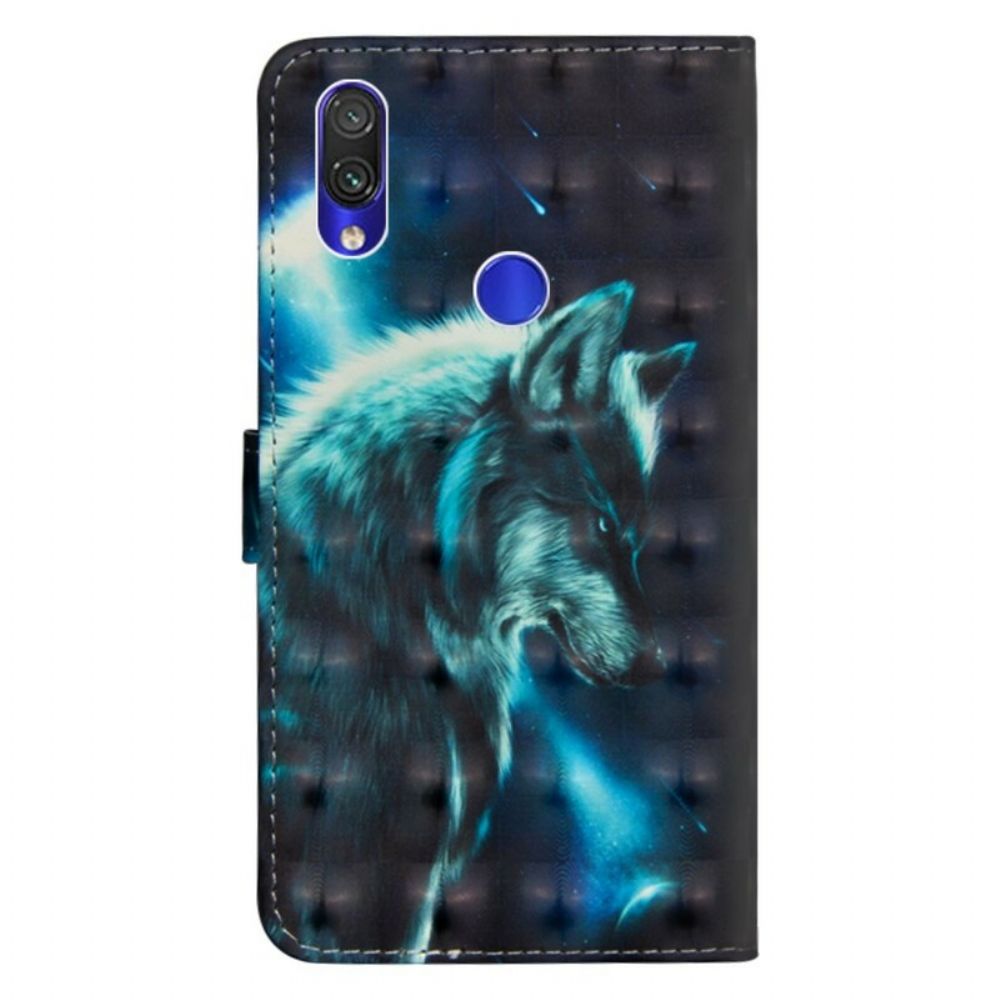 Folio-hoesje voor Xiaomi Redmi Note 7 Majestueuze Wolf