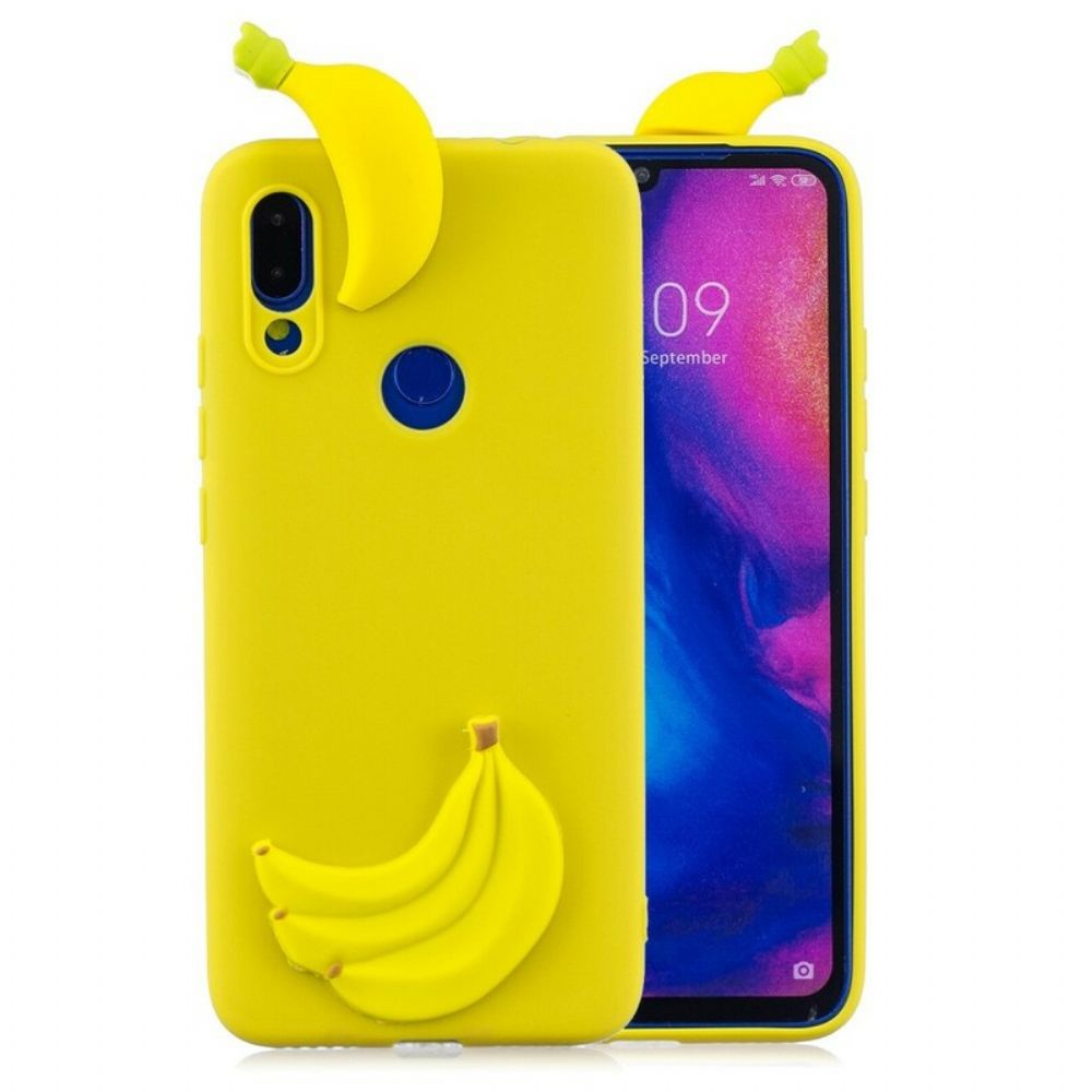 Hoesje voor Xiaomi Redmi Note 7 3d Banaan
