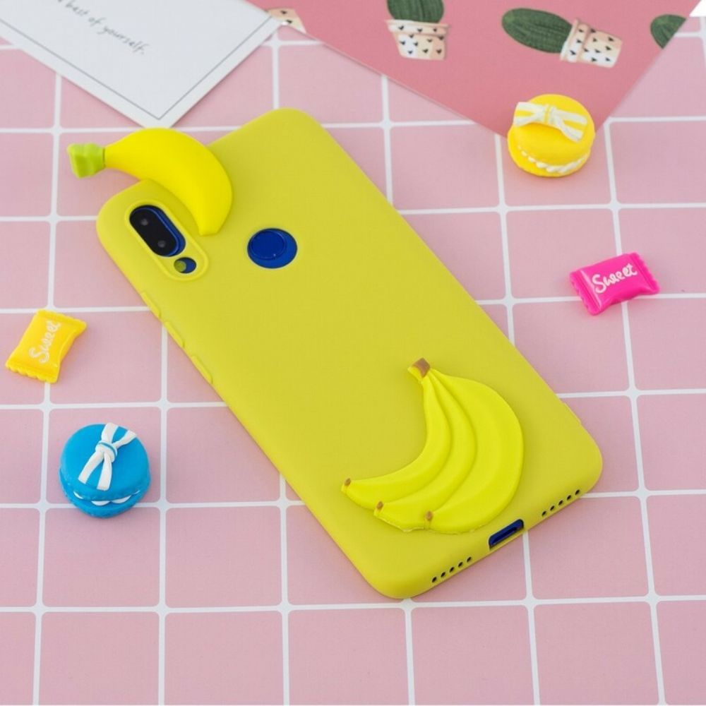 Hoesje voor Xiaomi Redmi Note 7 3d Banaan