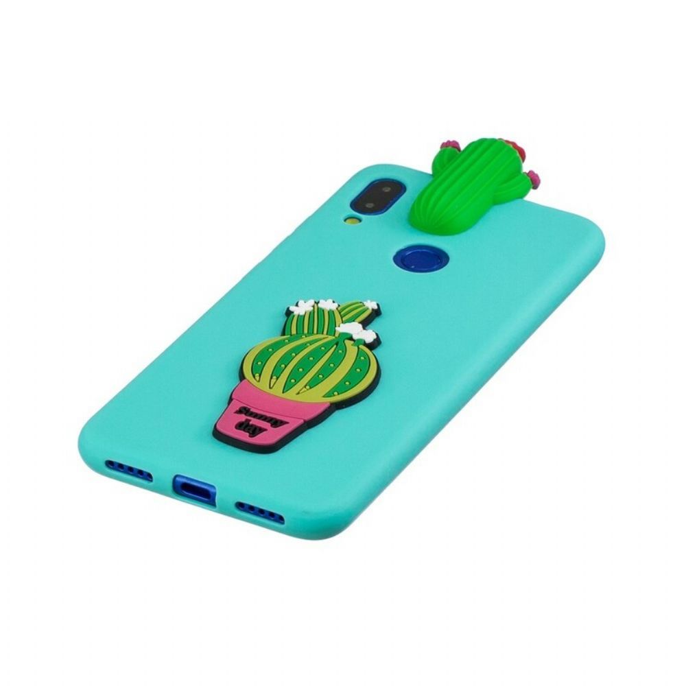Hoesje voor Xiaomi Redmi Note 7 3d Cactus Waanzin