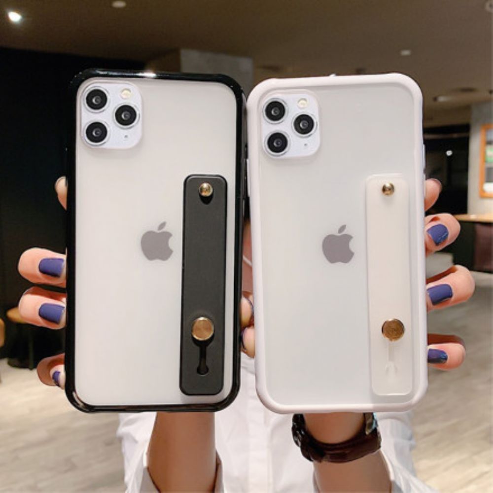 Hoesje voor iPhone 11 Pro Max Hybride Met Steunriem