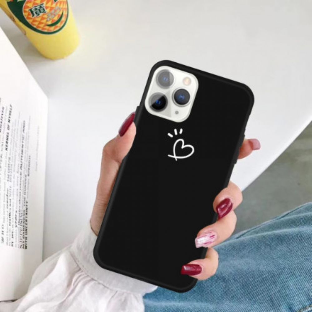 Hoesje voor iPhone 11 Pro Max Kloppend Hart Siliconen