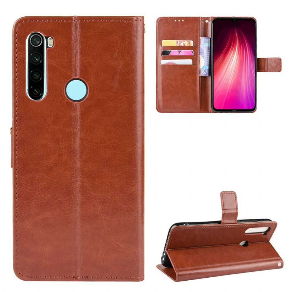 Folio-hoesje voor Xiaomi Redmi Note 8 Flitsachtig Kunstleer