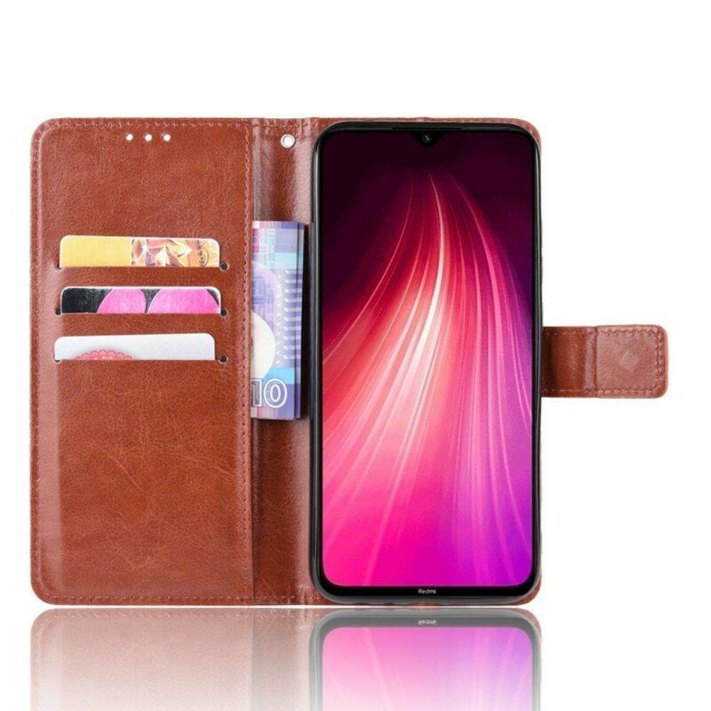 Folio-hoesje voor Xiaomi Redmi Note 8 Flitsachtig Kunstleer