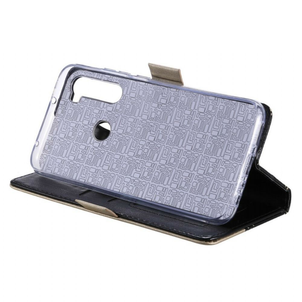Folio-hoesje voor Xiaomi Redmi Note 8 Met Ketting Portemonnee Met Veterband