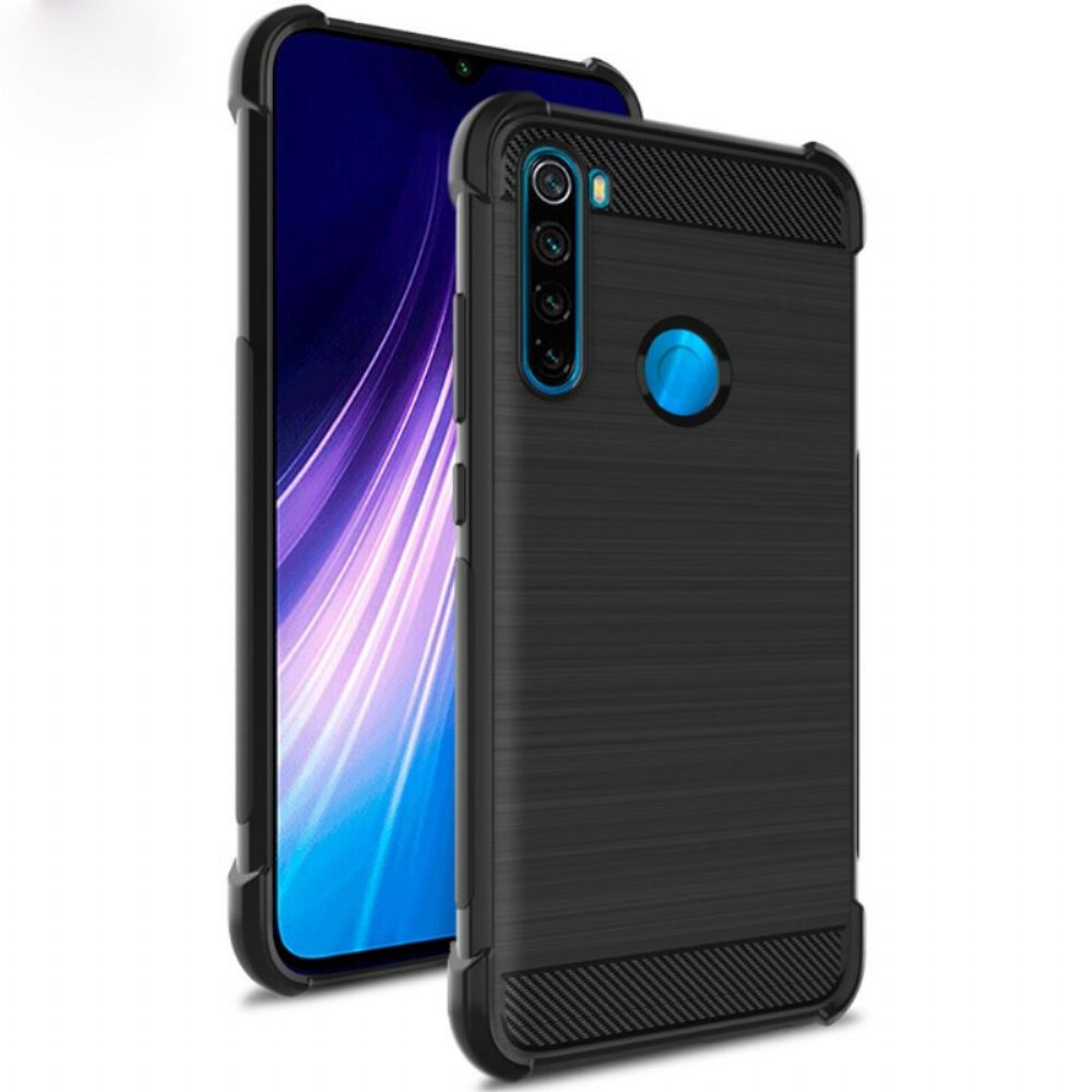 Hoesje voor Xiaomi Redmi Note 8 Imak Geborstelde Koolstofvezel
