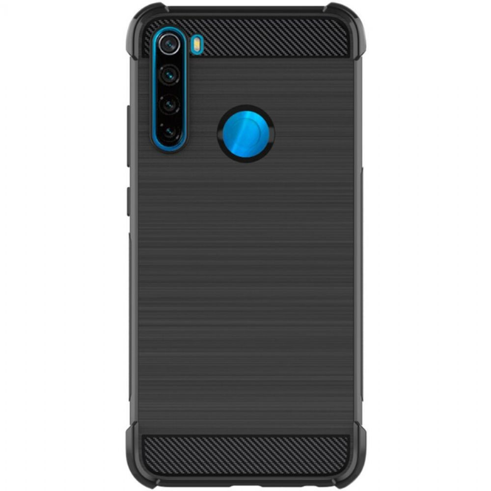 Hoesje voor Xiaomi Redmi Note 8 Imak Geborstelde Koolstofvezel