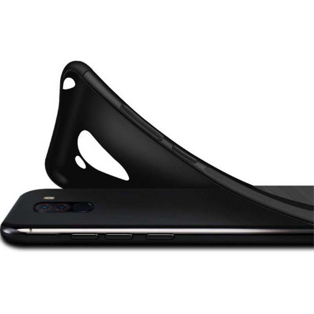 Hoesje voor Xiaomi Redmi Note 8 Imak Geborstelde Koolstofvezel