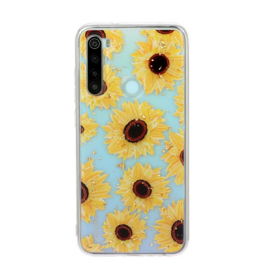 Hoesje voor Xiaomi Redmi Note 8 Meerdere Zonnebloemen