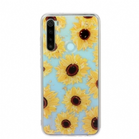 Hoesje voor Xiaomi Redmi Note 8 Meerdere Zonnebloemen