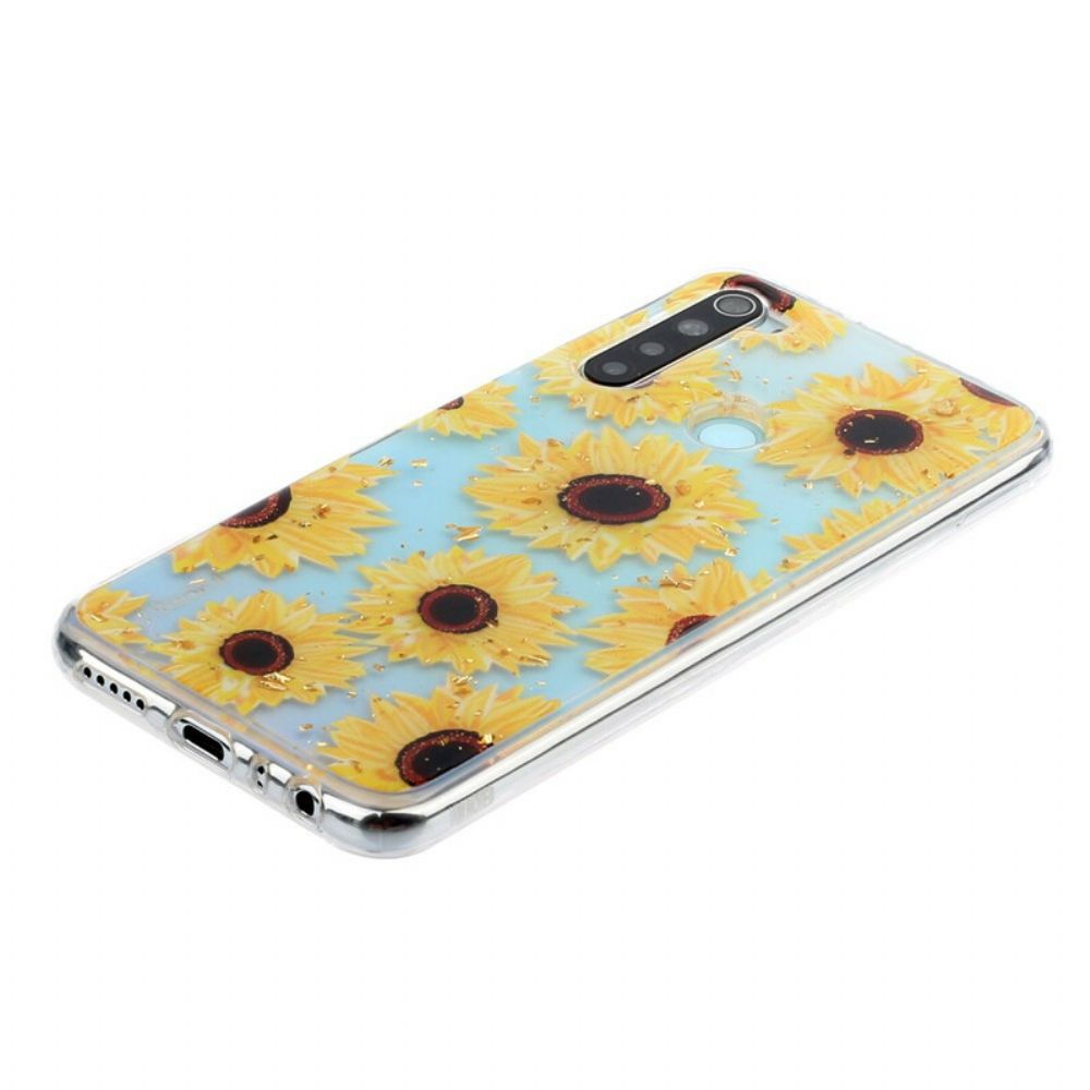 Hoesje voor Xiaomi Redmi Note 8 Meerdere Zonnebloemen