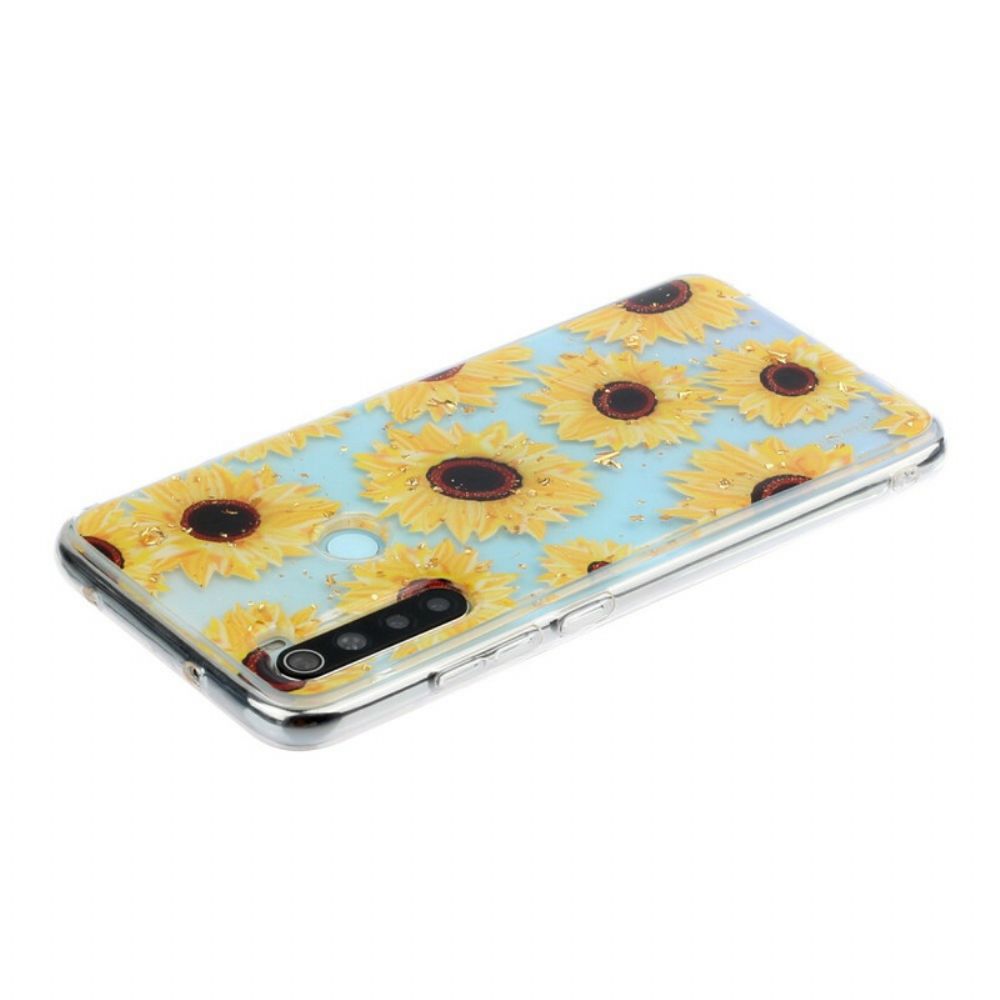 Hoesje voor Xiaomi Redmi Note 8 Meerdere Zonnebloemen