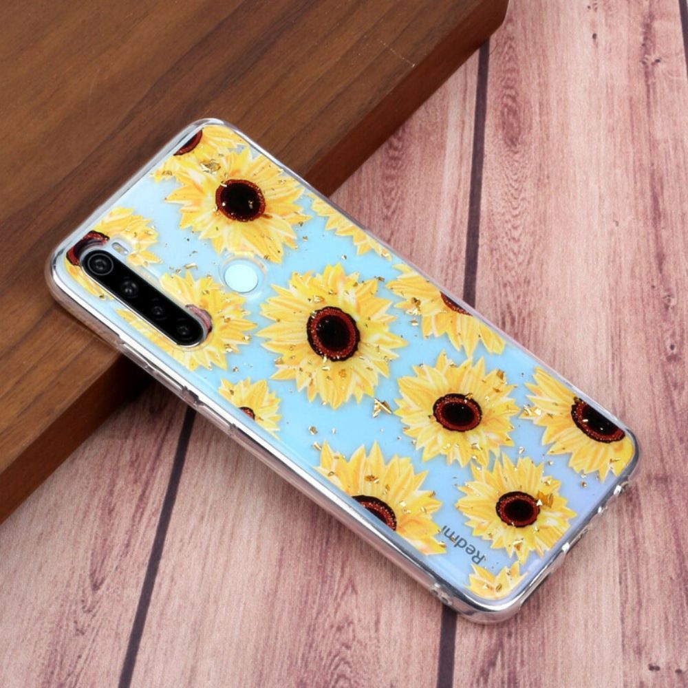 Hoesje voor Xiaomi Redmi Note 8 Meerdere Zonnebloemen
