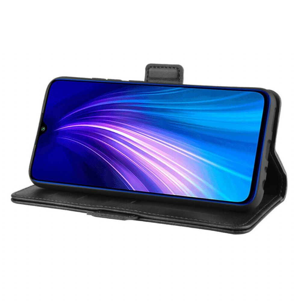 Leren Hoesje voor Xiaomi Redmi Note 8 Folio-hoesje Dubbele Klep