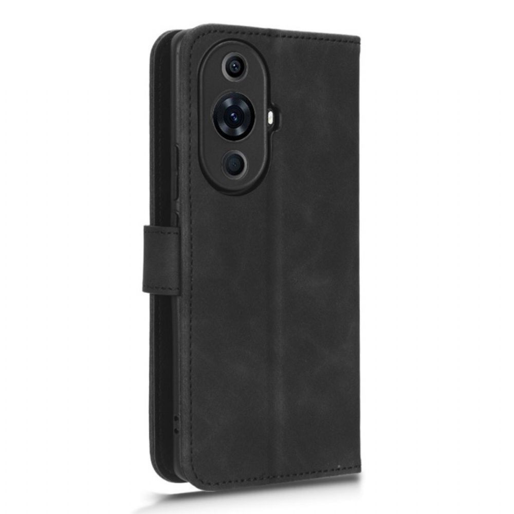 Leren Hoesje Voor Huawei Nova 11 Pro Suède-effect Met Riempje