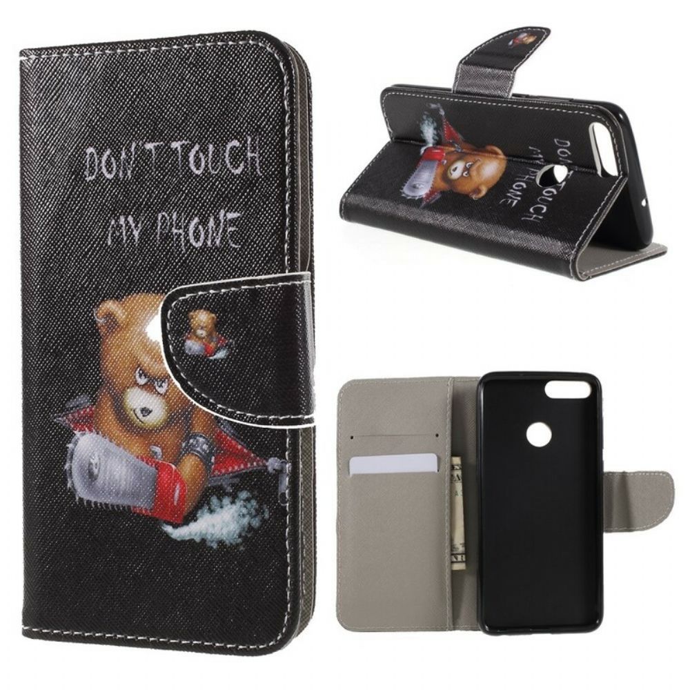 Folio-hoesje voor Huawei P Smart Gevaarlijke Beer