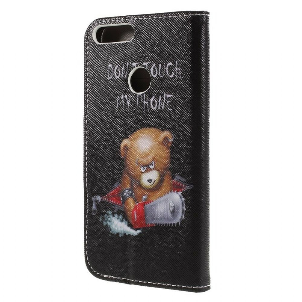 Folio-hoesje voor Huawei P Smart Gevaarlijke Beer
