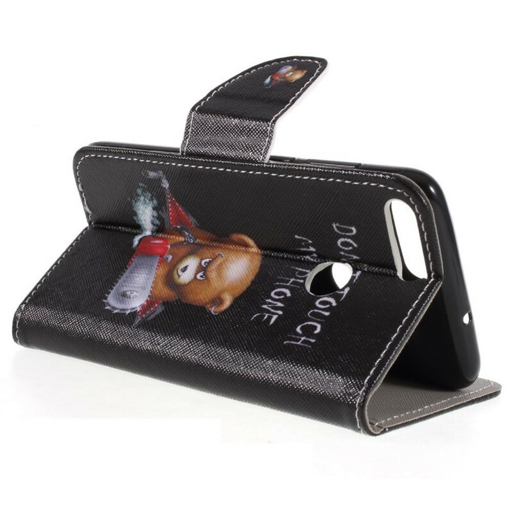 Folio-hoesje voor Huawei P Smart Gevaarlijke Beer