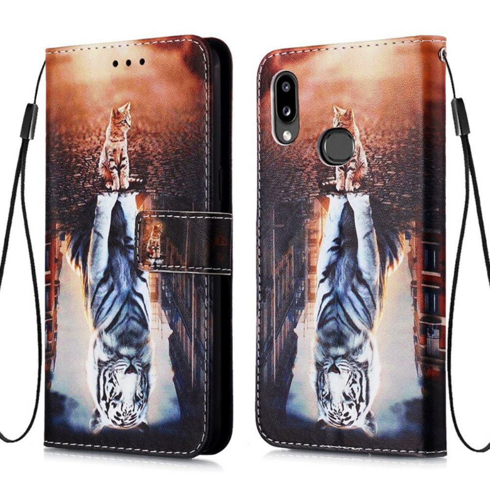 Folio-hoesje voor Samsung Galaxy A10s Ernest En Reflection