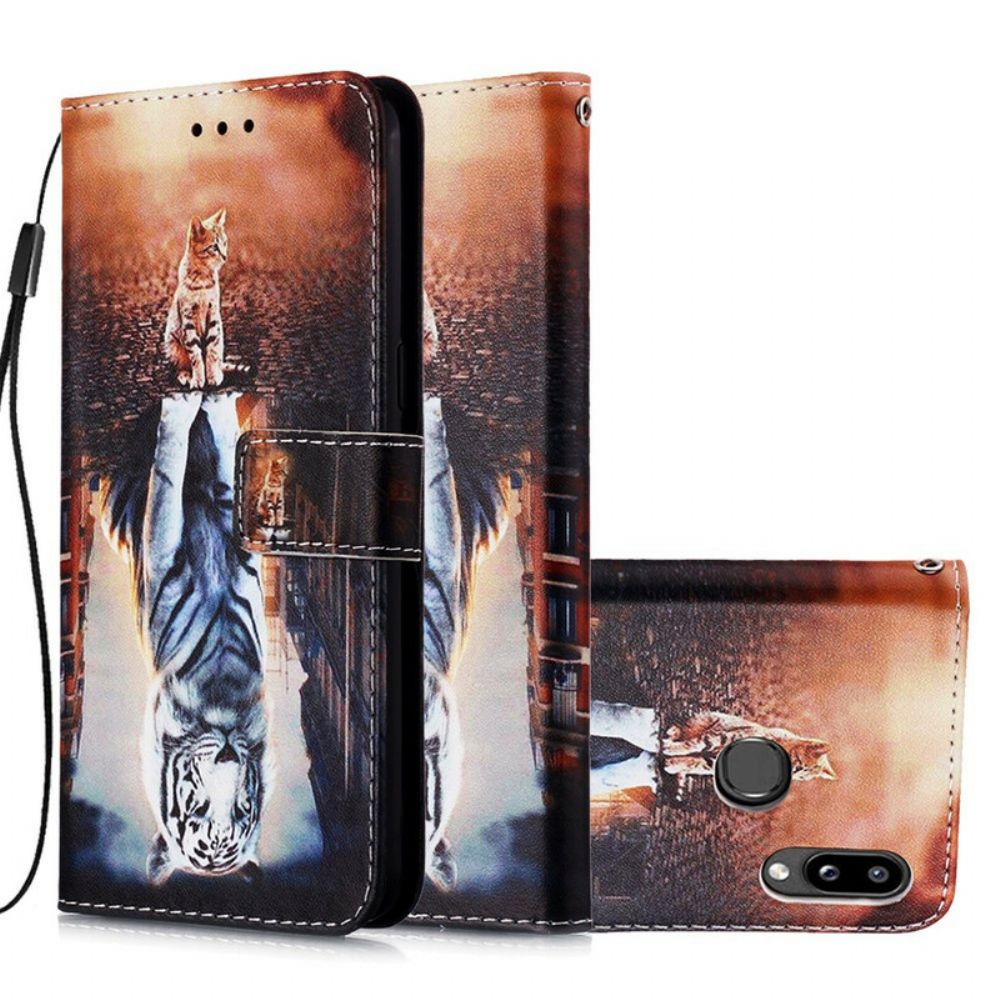 Folio-hoesje voor Samsung Galaxy A10s Ernest En Reflection