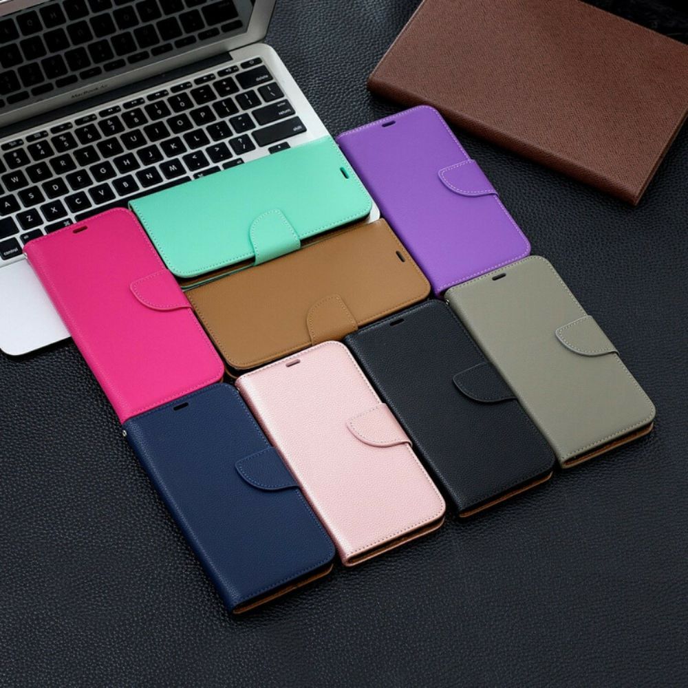 Folio-hoesje voor Samsung Galaxy A10s Flip Case Litchi Flap Schuin