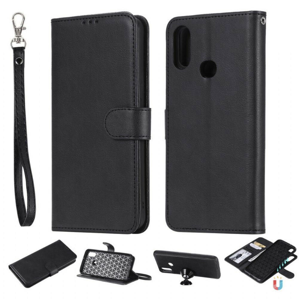 Hoesje Folio-hoesje voor Samsung Galaxy A10s Afneembaar En Koord