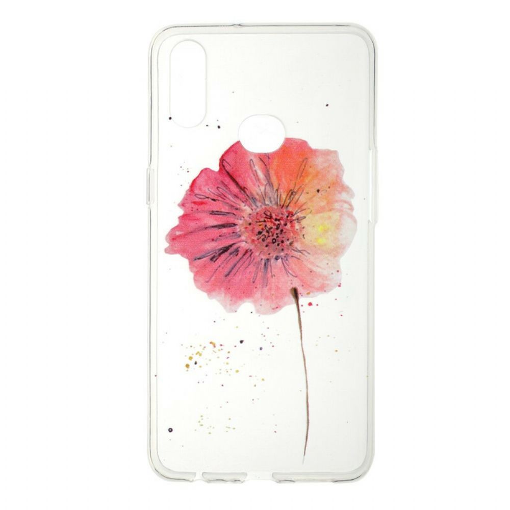 Hoesje voor Samsung Galaxy A10s Naadloos Aquarel Bloemenpatroon