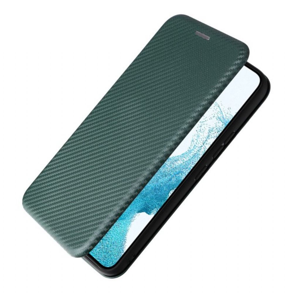 Bescherming Hoesje voor Samsung Galaxy A54 5G Folio-hoesje Gekleurde Koolstofvezel