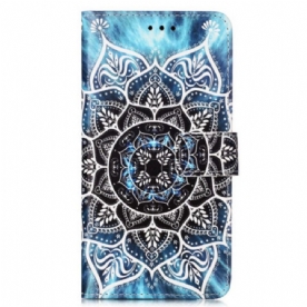 Folio-hoesje voor Samsung Galaxy A54 5G Met Ketting Strakke Mandala