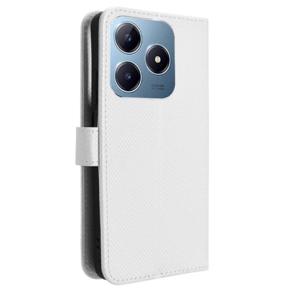 Folio-hoesje Realme C63 Telefoonhoesje Bevestigingspunten Voor De Riem