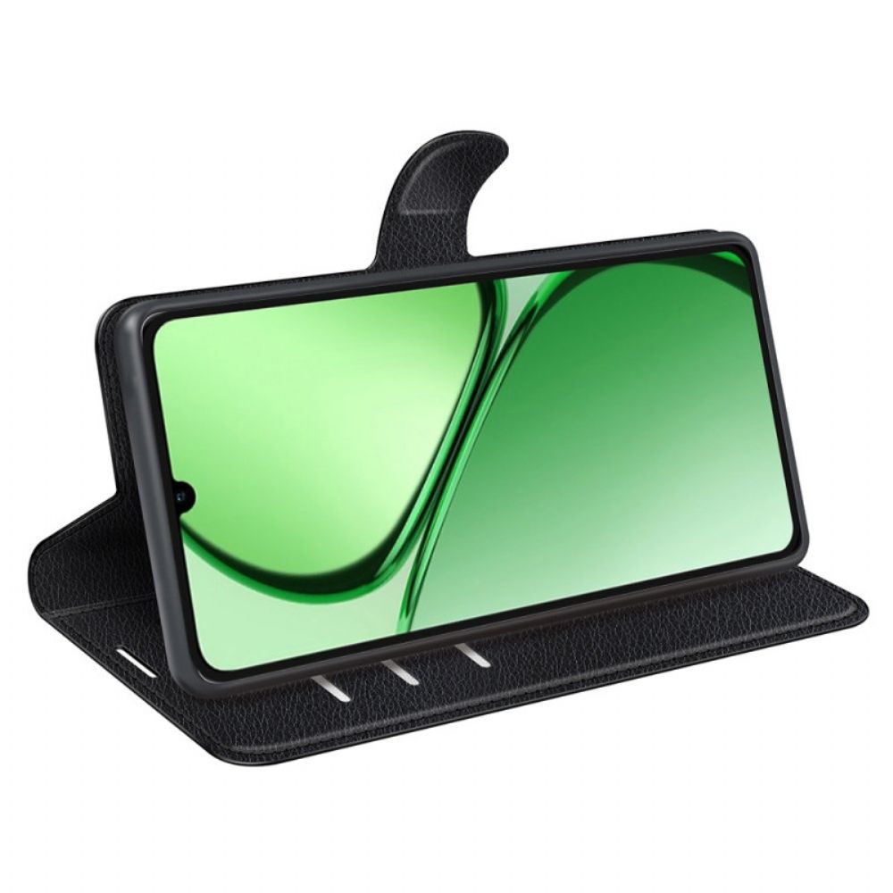 Folio-hoesje Realme C63 Telefoonhoesje Klassiek Lychee Kunstleer