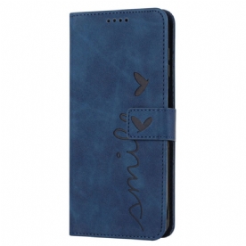 Folio-hoesje Realme C63 Telefoonhoesje Smile Bandje