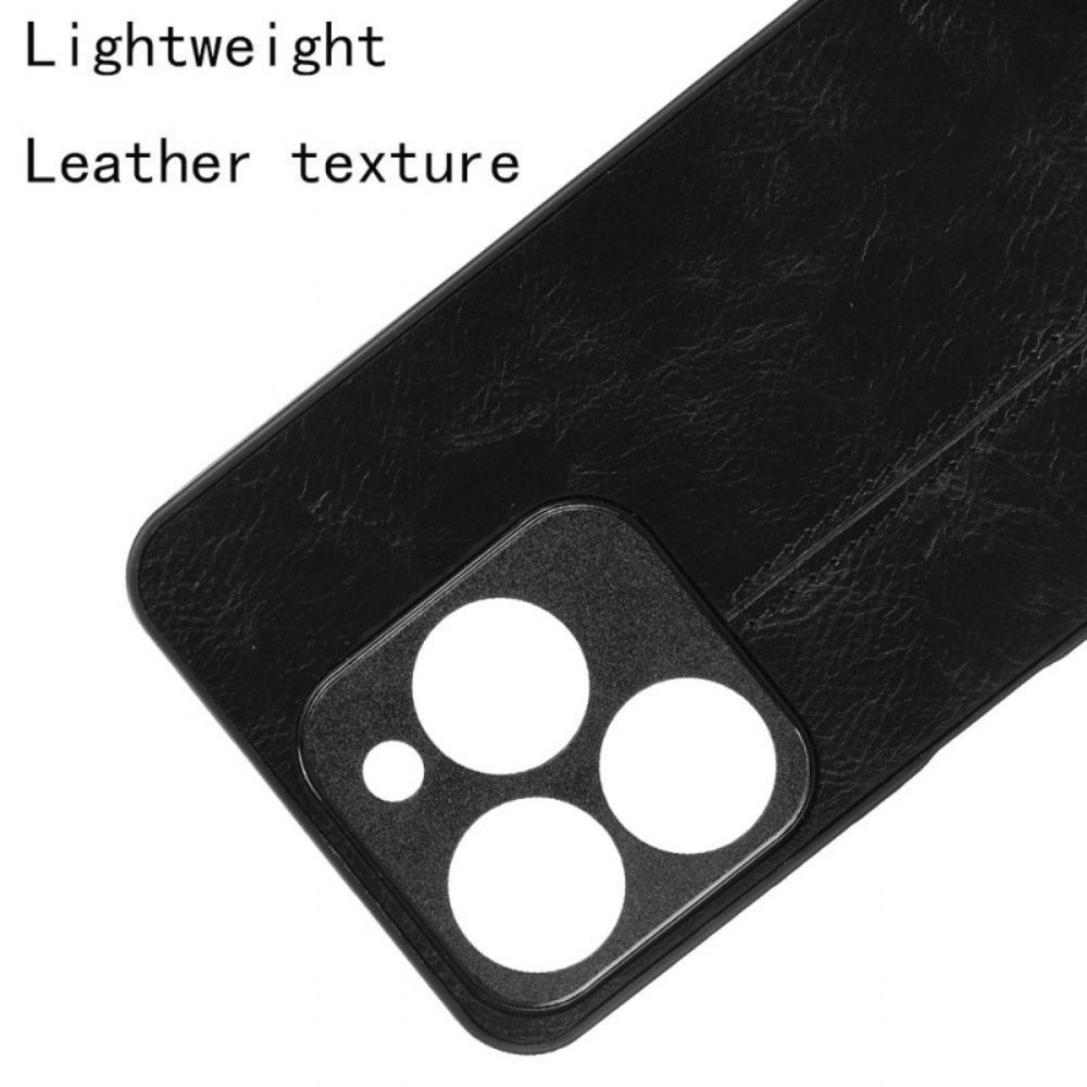 Hoesje Realme C63 Gestikt Leereffect